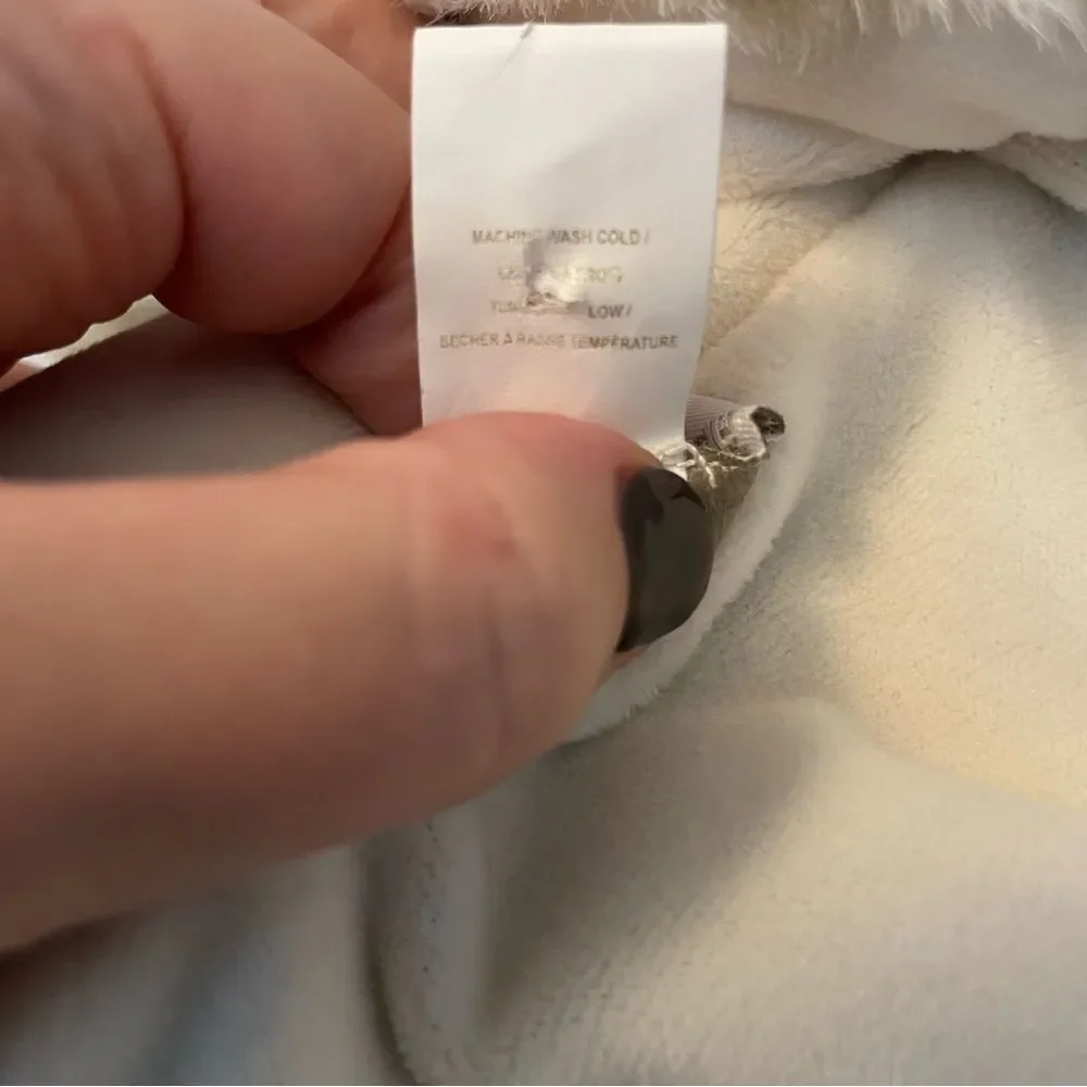Restoration Hardware Baby and Child Fur Bunting 12m